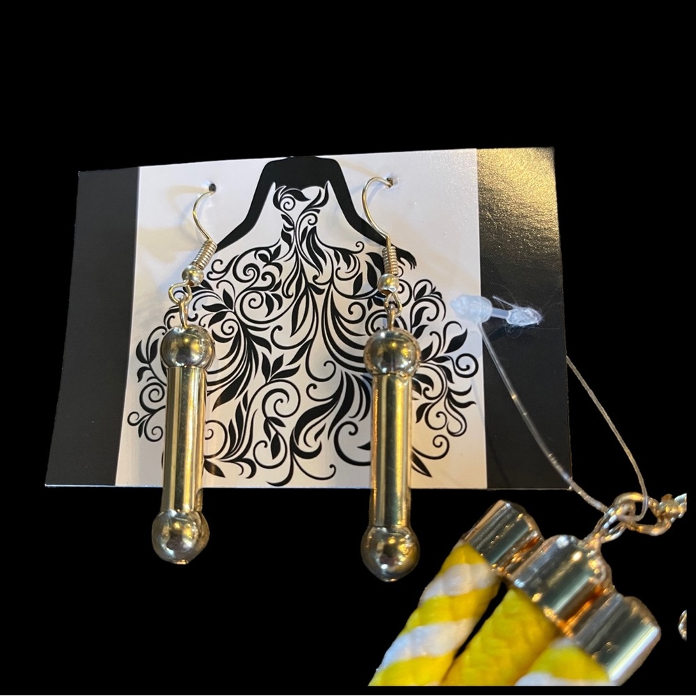 Yellow Nautical Rope Necklace - Picture 6 of 8
